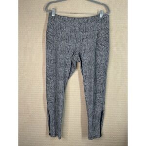 NWOT Athleta Women's XL Delancey Skyline Textured‎ Tight Black & White  736626